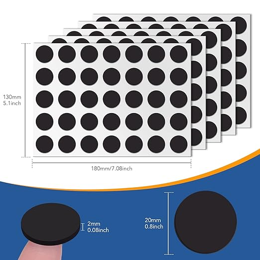 DIYMAG Small Magnets Self Adhesive,140Pcs 0.8’’ x 0.08” Magnetic Dots Fridge Magnets Classroom Must Have Peel & Stick Tape Circles Flexible Magnet for Crafts, DIY and Refrigerator