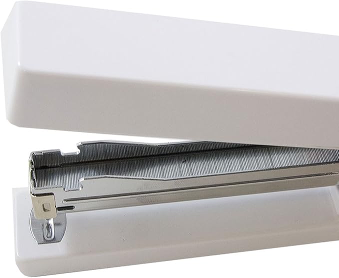 JAM PAPER Modern Desk Stapler - White - Sold Individually