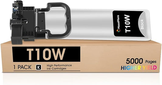 MasaiMara Remanufactured T10W T10W100 Black Compatible Ink Cartridge Replacement for WF-C5390 WF-C5890 WFC5390 WFC5890 Color Printers (1-Pack)