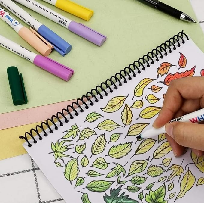 Plutreas 100 Pack Plastic Spiral Binding Coils, 4:1 Pitch, Spiral Binding Spines for Office Documents, Engineer Papers, Business Projects (8mm (40 Sheet Capacity))