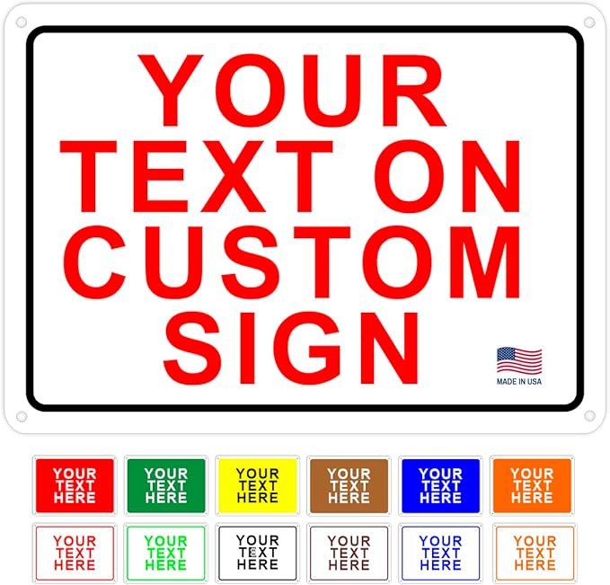 AV Grafx Custom Metal Signs, Aluminum, 24x18, Border, Modern, Professional, Customizable, Durable, Versatile, UV Resistant, Made in USA