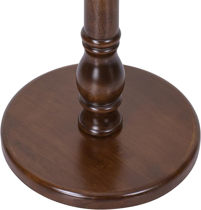 Coat Rack Freestanding Coat Tree with Sturdy Round Base, Unique Coat Hanger Stand, Heavy Duty Standing Coat Rack Clothes Stand for Winter Jacket, Hat, Entryway/Hallway/Bedroom, Walnut
