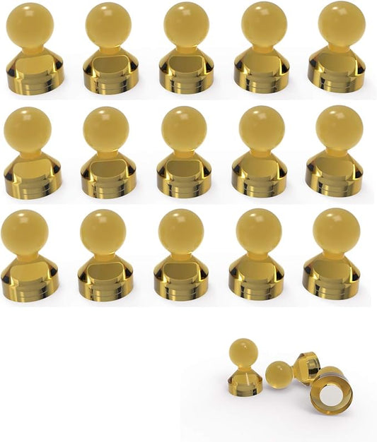 Ant Mag Magnetic Push Pins Strong Push Pin Magnets for Fridge Whiteboards Calendars Maps in School & Office Pack of 18 Brown