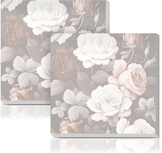 Sticky Notes 3x3 Inches, 2 Pads Cute Colorful Self-Stick Note Pads, Easy to Post for Home, Office and Daily Life Organization Luxuious Peony