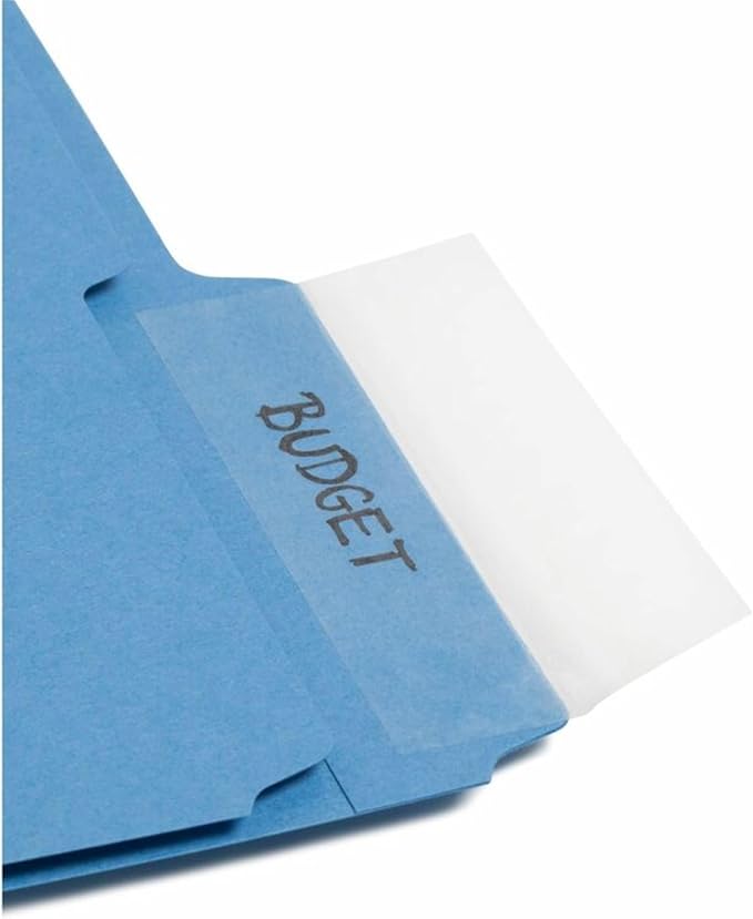 Smead Seal and View® Clear Label Protector, Size 3-1/2x1-11/16-Inches Before Folding, 100 per Pack (67600)