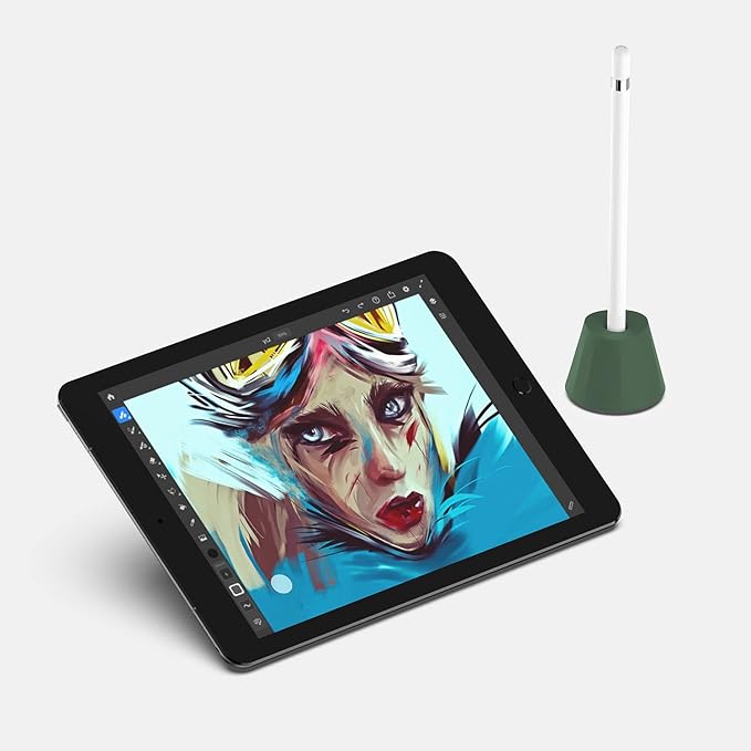 UPPERCASE Designs NimbleStand Vertical Stand Compatible with Apple Pencil with/Without Sleeve or Grip, Pine Green