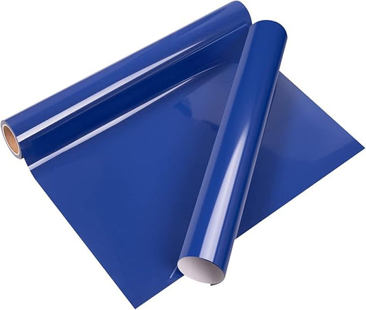 VINYL FROG Heat Transfer Vinyl Roll HTV Vinyl - 12" x5ft Royal Blue Iron on Vinyl for T-Shirts, Heat Press Vinyl for DIY Craft Designs (Royal Blue)
