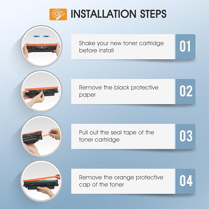 210X Toner Cartridges 4 Pack MFP 4301fdw 4201dn 210A High Yield Compatible for HP 210X 210 Toner Cartridges Replacement for HP Color Laserjet Pro MFP 4301fdn Pro 4201dw 4201dn Printer Ink (with Chip)