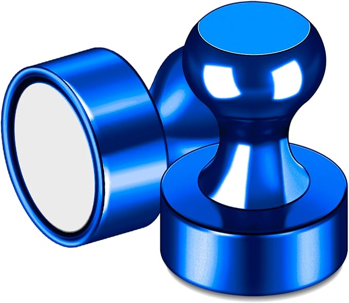 LOVIMAG Fridge Magnets 20Pcs Refrigerator Whiteboard Small Strong Magnet Classroom Kitchen Accessories Decorative Locker Set Decor Must Haves Office Calendar Refrigerador Magnetic Cute Crafts Blue