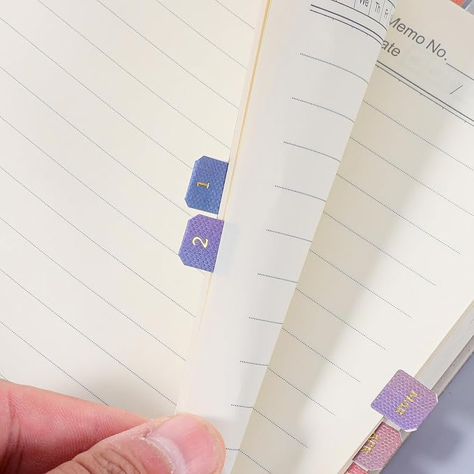 10 Sheet Monthly Tabs for Planners, Gradient Color Monthly Planner Tabs, Self-Adhesive Month Dividers Notebook Index Planner Tabs for Journal, Notebook, Agendas, Organizers, Office Supplies