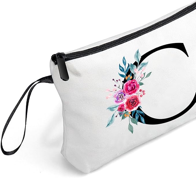 Friend Gifts for Women,Small Gifts for Women,Personalized Makeup Bag,Small Makeup Bag for Purse,Cosmetic Bag With Mirror,Bridesmaid Gifts,Birthday Gifts for Friends Female,(C)