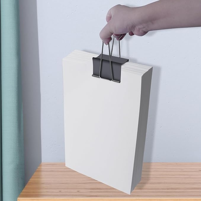 Ufmarine Jumbo Binder Clips 3 inch (6 Pcs), Extra Large Binder Clips Giant for Office Supplies