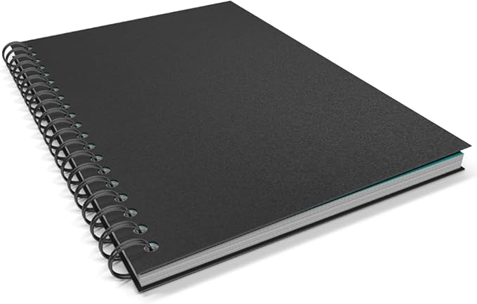 Binditek 200 Pack 12 Mil Sand-Textured Polycover, Midweight Binding Front and Back Covers, Lightly Sanded Finish, 8-1/2" x 11", Square Corners, Un-Punched, Black, Office Supplies