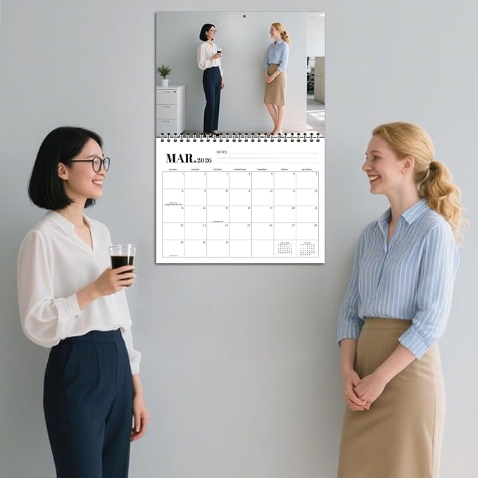 Custom Calendar 2026 for Home & Office - Print Your 13 Memories,Make Your Own Personalized Calendar Customized Christmas Gift &use your photo (Wall Calendar 11"×17", 2 Packs)