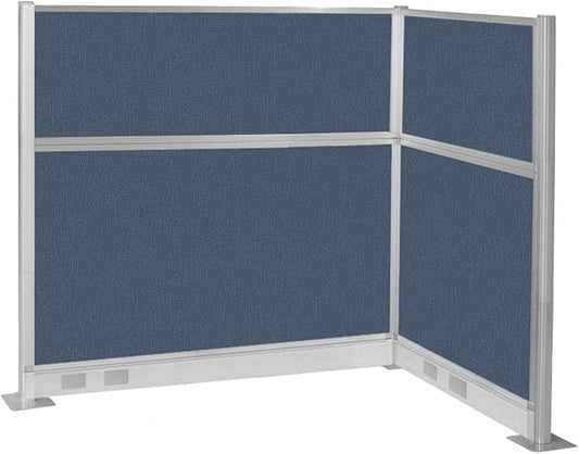 Versare Pre-Configured Hush Panel Electric Cubicle | Workstation Divider Walls | Cubicle Privacy Panels | Office Partition Walls