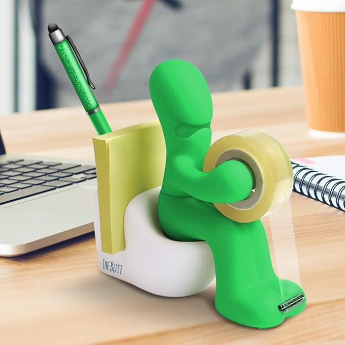 The Butt Tape Dispenser – Funny Gifts for Men – Weird Stuff, Desk Accessories for Men - Novelty, Fun Office Supplies Gag Gifts for Men - Teacher Gifts Boss Gifts for Men - Going Away Gift for Coworker
