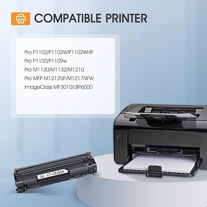 Cool Toner Compatible CE285A 85A Toner Replacement for HP 85A CE285A P1102w Toner Cartridge for HP LaserJet Pro P1102w M1212nf MFP P1109w M1217nfw P1102 P1100 M1132 M1210 1102w Printer (Black, 4-Pack)