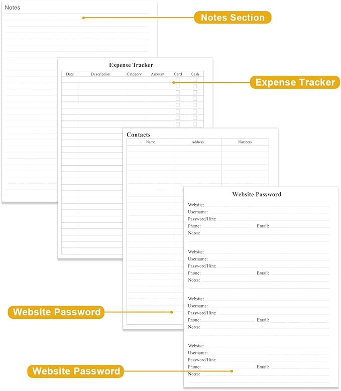 2026-2030 Monthly Planner - 60 Month PLanner Calendar from January 2026 to December 2030, 5 Year Planner 2026-2030 with Flexible Cover, Inner Pocket, Perfect for Home | School | Office, 8.5" x 11", Black