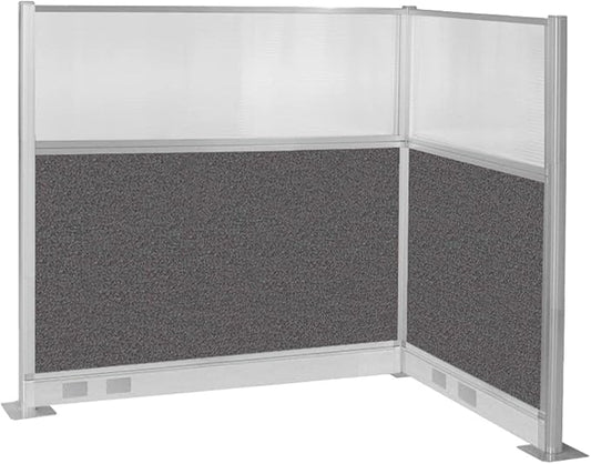 Versare Pre-Configured Hush Panel Electric Cubicle | Workstation Divider Walls | Cubicle Privacy Panels | Office Partition Walls