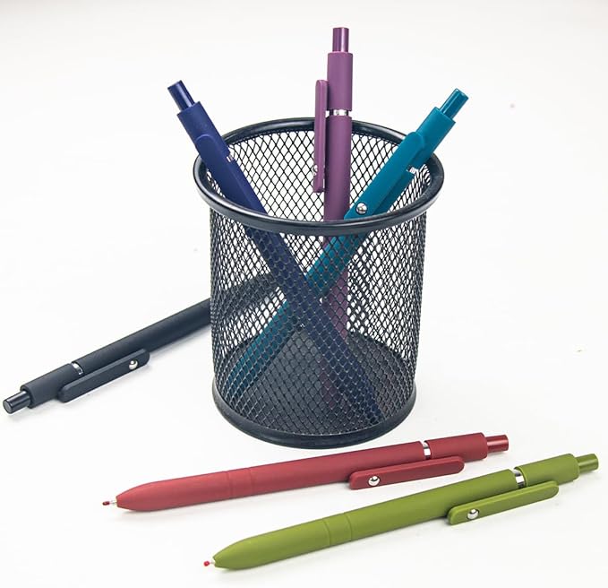 6 Pcs Colorful Gel Pens,0.5mm Fine Point for Journaling Note Taking Writing, Quick Dry Black Ink Pens for Office School Supplies Gifts for Women Teacher Students (Vintage-6pcs)