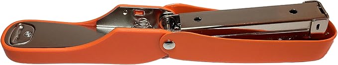 Praxxis Pro Office Supplies - Aria-Plus Half-Strip Mini Stapler - Durable, Compact, and Colorful Stapler for Office and Travel Use, Compatible with Standard 26/6 Staples, Orange