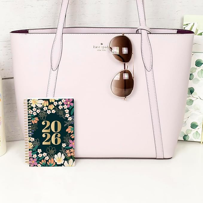 bloom daily planners 2026 Pocket Planner - 4” x 6” - (January 2026 - December 2026) - MINI Weekly/Monthly Agenda Organizer & Calendar Book - Blooming Wildly