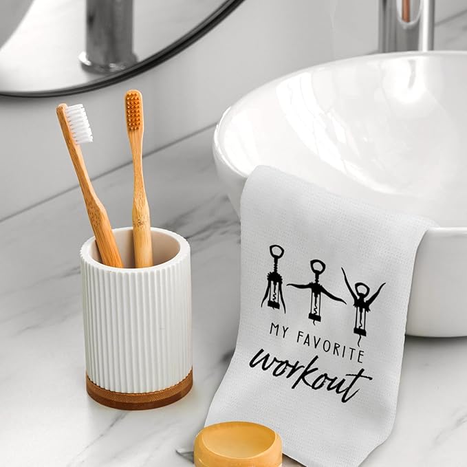 Wine Kitchen Towels Decor,Funny Wine Gifts for Wine Lovers Gifts Dish Towel for Kitchen,Tea Hand Towel for Women,Housewarming Gift,16x24 Inch