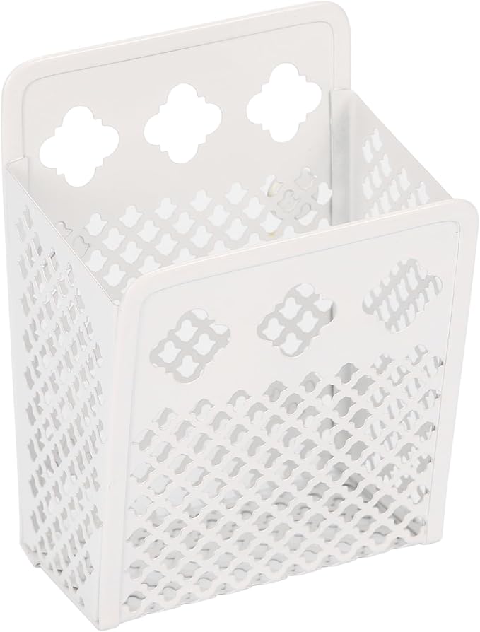 Magnetic Pencil Holder - Magnetic Locker Organizer, 1 Pack Pen Holder Locker Accessories for School and Office (1 Pack White)