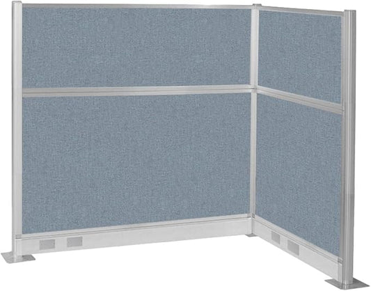 Versare Pre-Configured Hush Panel Electric Cubicle | Workstation Divider Walls | Cubicle Privacy Panels | Office Partition Walls