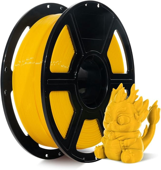 FLASHFORGE Rapid PLA Filament 1.75mm, High Flow Speedy 3D Printer Filament, Experience Exceptional Performance with 500mm/s High-Speed Printing, Neatly Wound & Top-Notch Filament (Yellow)