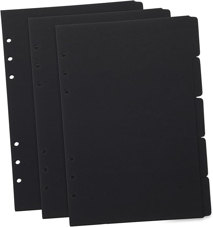 15Pcs Paper Binder Dividers with Index Tabs Replaceable Classification Tabs for Notebooks Planners Office Filing School Book Annotation Supplies Decorative Separators