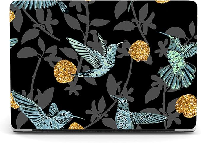 Bandless Case Compatible with MacBook Pro 13 inch 2020 2019 2018 2017 2016 Release A2338(M1)A1989 A1706 A1708, Hard Shell Cover Keyboard Skin - Bird A2338 M1/A2251/A2289/A2159/A1989/A1708/A1706