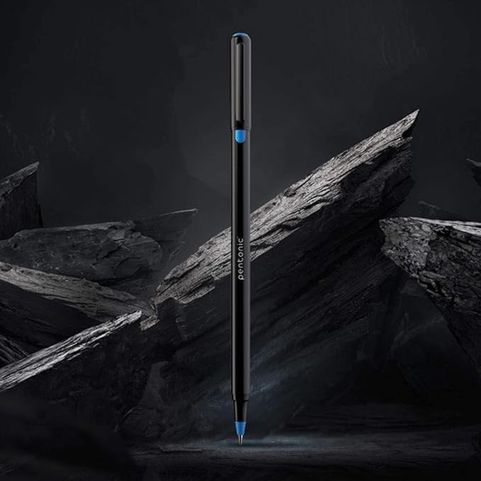 Pentonic Ballpoint Pens In Pen Organizer, Bulk 50 Count, Black Ink, 1.0 mm Medium Point, Smooth Writing For Journaling, Office & School (PEN12537)