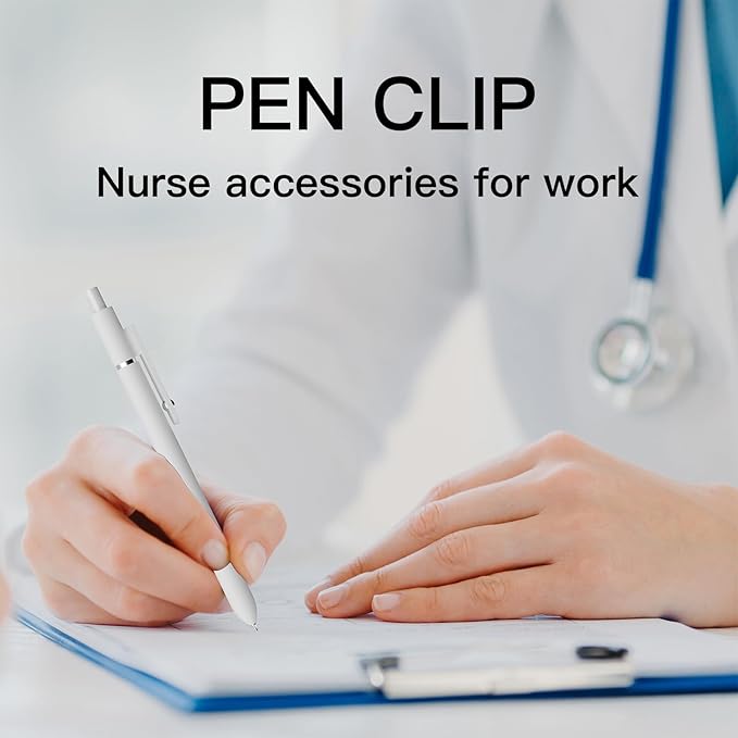 Retractable Gel Pens,0.5mm fine point pen, smooth writing nursing pens,stationary for women,Cute Office and School Supplies for Women Teacher Students(10 Pcs Black Ink-White pen)