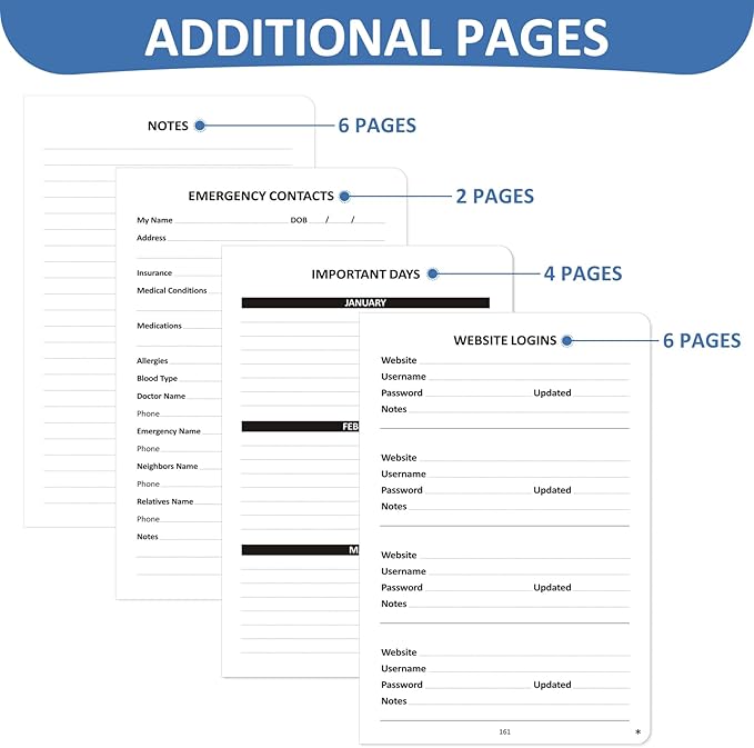Address Book with Individual Alphabetical Tabs Laminated, Large Print Address Book with 468 Wide Lining Entry Spaces, Change of Address Labels, Hardcover Address Book 5.7 x 8.5" - Bloom