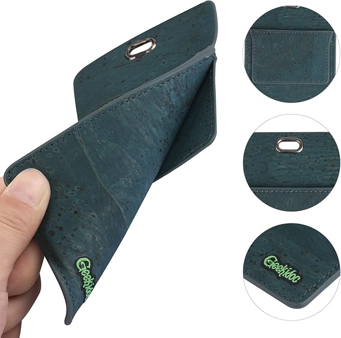 Premium Portuguese Cork Pocket Protector for Men | Multi-Use Pocket Protectors for Shirts and Lab Coats | For Pen, Pencils, Pointers, and More | 2 Pack of Blue Pocket Organizer Protectors