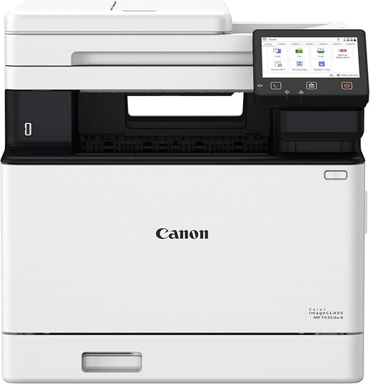 Canon Color imageCLASS MF753Cdw II - Wireless Duplex Laser Printer, All-in-One with Scanner, Copier, Fax, Auto Document Feeder, 3 Year Limited Warranty, 35 PPM