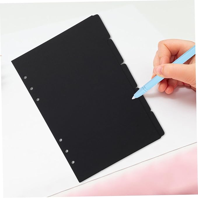 15Pcs Paper Binder Dividers with Index Tabs Replaceable Classification Tabs for Notebooks Planners Office Filing School Book Annotation Supplies Decorative Separators
