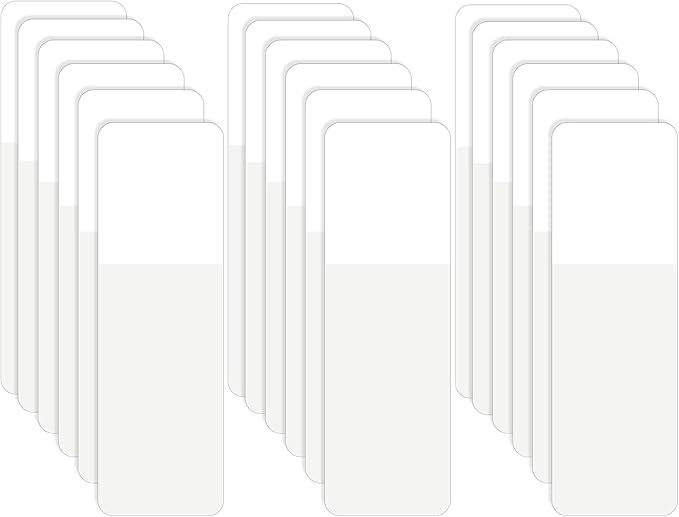 Outus 1280 Pieces Sticky Index Tabs Page Marker White Sticky Tabs Pop up Page Flags 1.6 x 0.5 Inch