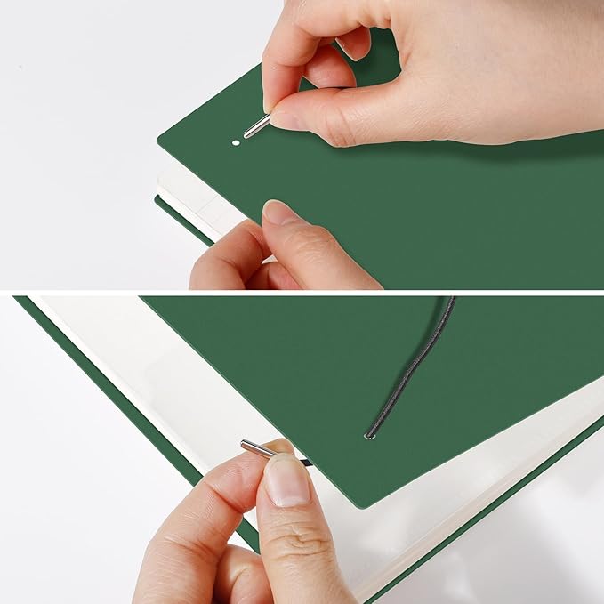 AHGXG Graph Paper Notebook - Spiral Notebook Journal 160 Pages, A5 Graph Notebook 5.7" x 8.3", 100 gsm Thick Grid Paper, Waterproof Plastic Cover, for School Writing Engineering Math, Green