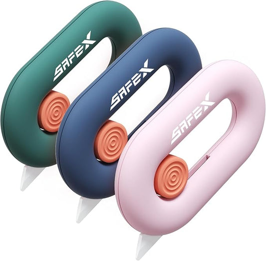 Box Cutter Retractable, Box Opener, Ceramic, Built-In Magnetic, Mini, Safety, Cute, Small, Package Opener for Women