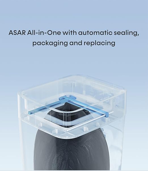 TOWNEW T1S 4.1 Gallon Automatic Self-Sealing and Self-Changing, Motion Sense Activated Trash Can, 2024 Upgrade Smart Garbage Can with Lid for Kitchen Bathroom Office, White