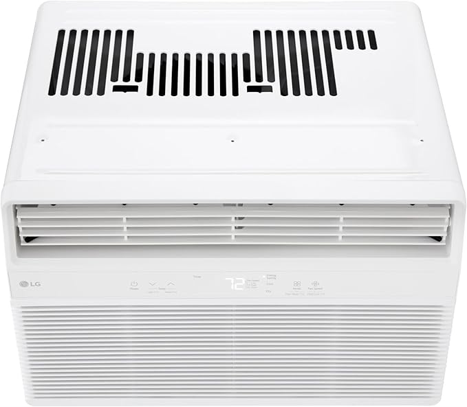 LG LW1025R 10,000 Air Conditioner with Dehumidifier, 115V, Medium Rooms up to 450 Sq. Ft, Window Unit AC with Remote Control, 3 Speeds, Auto-Restart, 24-Hour Timer, 10000 BTU, Bright White