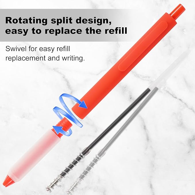 Pens Bulk, 100 Pcs Retractable Ballpoint Pens Medium Point (1.0mm) Rollerball Pens for Smooth Writing Women Men Gifts, (40Black&40Blue&20Red Ink) for Journaling School and Office Supplies Use