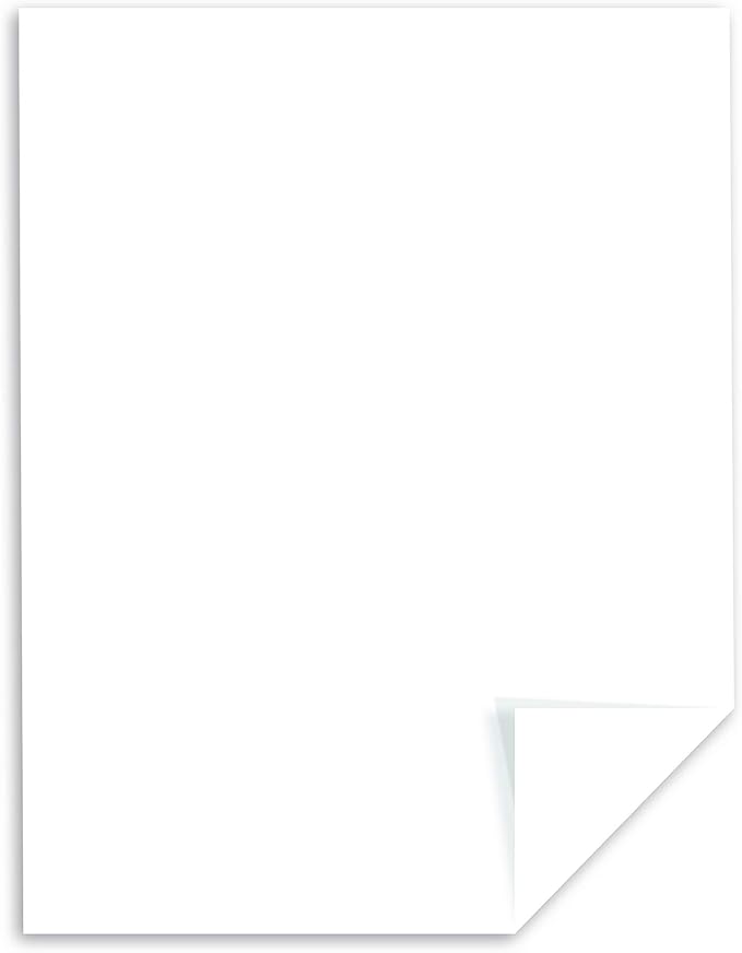 Neenah Paper Exact Index Card Stock, 94 Bright, 110 lb Index Weight, 8.5 x 11, White, 250/Pack