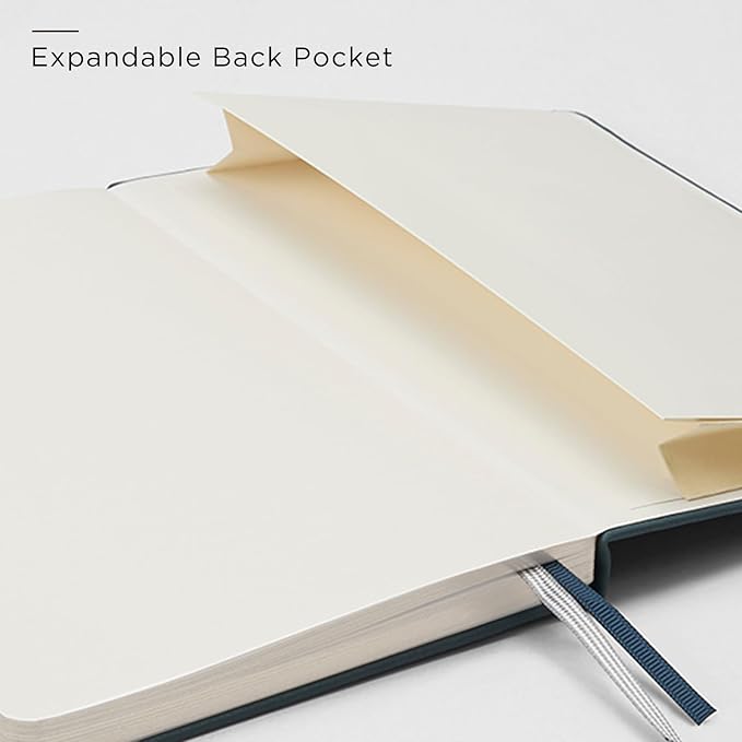 A5 Lined Leather Journal and Pen Set for Women&Men, Gift Box Included, Hardcover Notebook with 160 Pages 100GSM Thick Paper, for Work, Business, School or Home Writing(Brown)