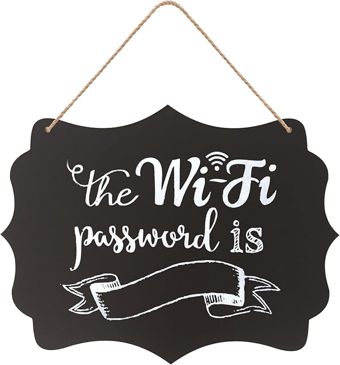 NEWNEWSHOW 8.7x12 Inch Erasable Message Board Sign with Hanging String, Store Signs Chalkboard, Menu Chalkboard, Message Board, Bar and Special Event Decorations, Double-Sided Painting