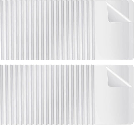 BBTO 100 Pcs Clear Report Covers with Sliding Bar for A4 Paper Resume Covers Presentation Folders File Document Binder for School Business, Letter Size 12 x 8.7 Inches(White)