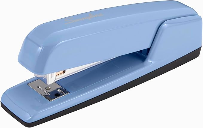 Swingline Stapler, 30 Sheet Capacity, 747 Business Stapler, Jam Free, Metal, Sky Blue (74722)