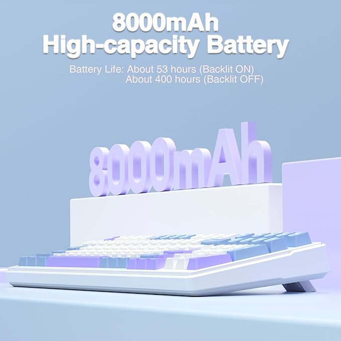 AULA F99 Wireless Mechanical Keyboard,Tri-Mode BT5.0/2.4GHz/USB-C Hot Swappable Custom Keyboard,Pre-lubed Linear Switches,Gasket Structure,RGB Backlit Gaming Keyboard for PC/Tablet/Xbox/PS4/PS5